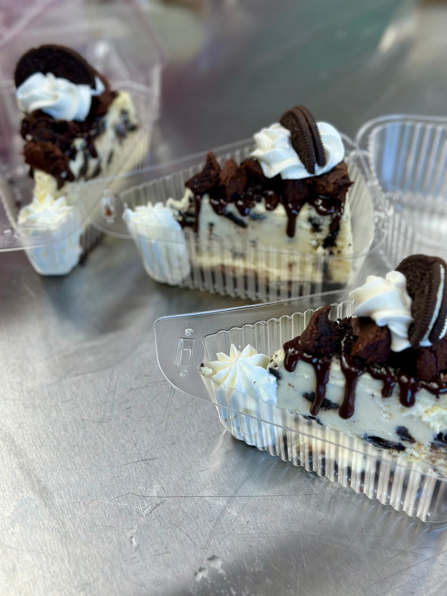 Oreo Overload Brownie Cheesecake Slice