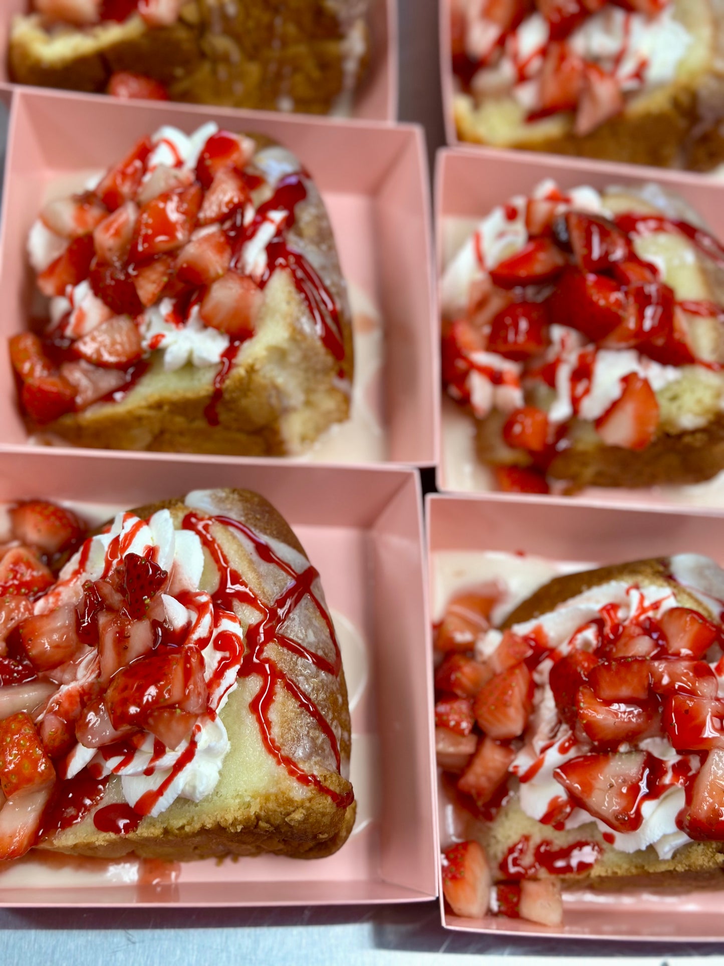 Strawberry Shortcake Pound Cake slice