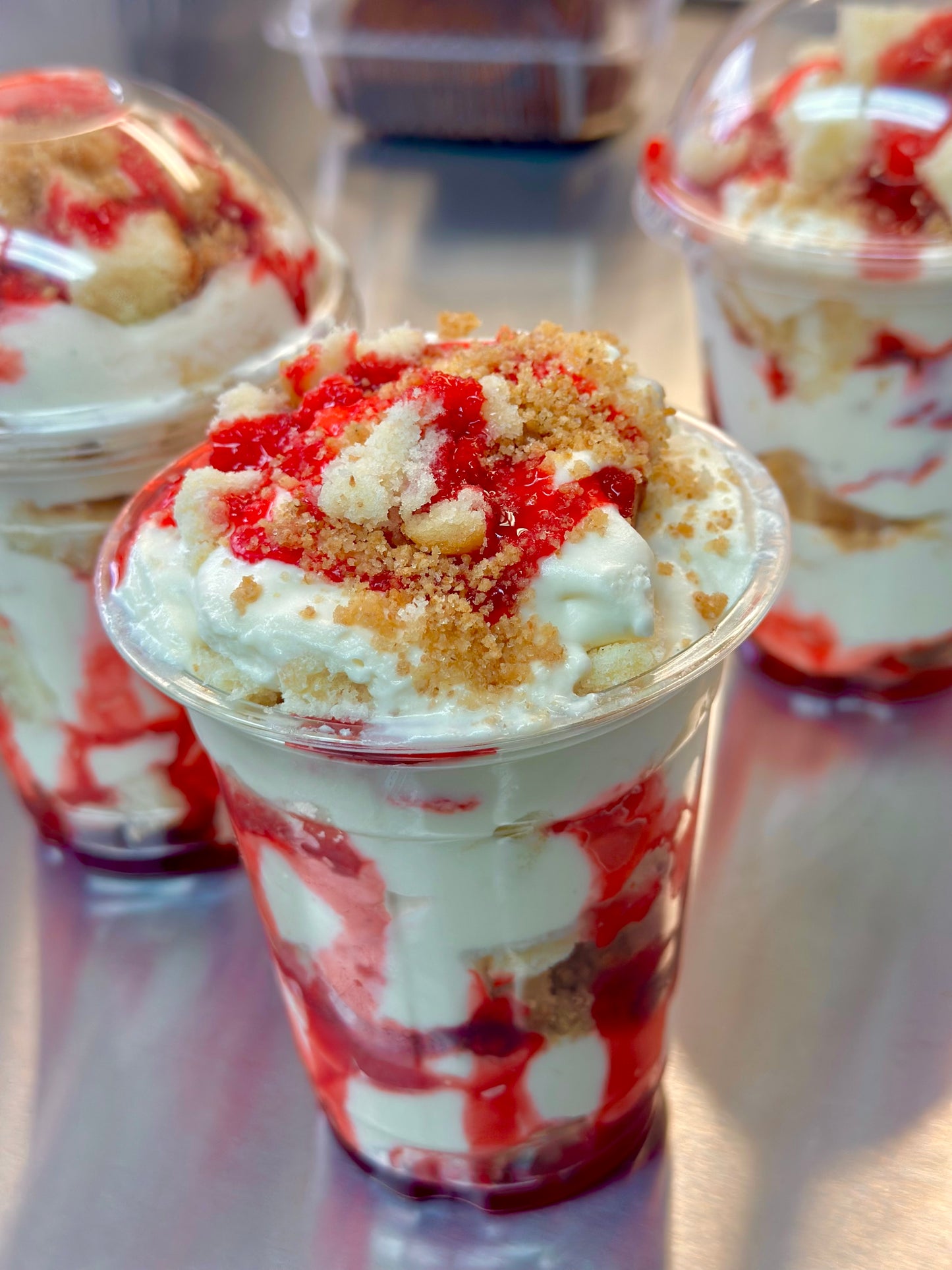 Strawberry cheesecake Pound cake Cup