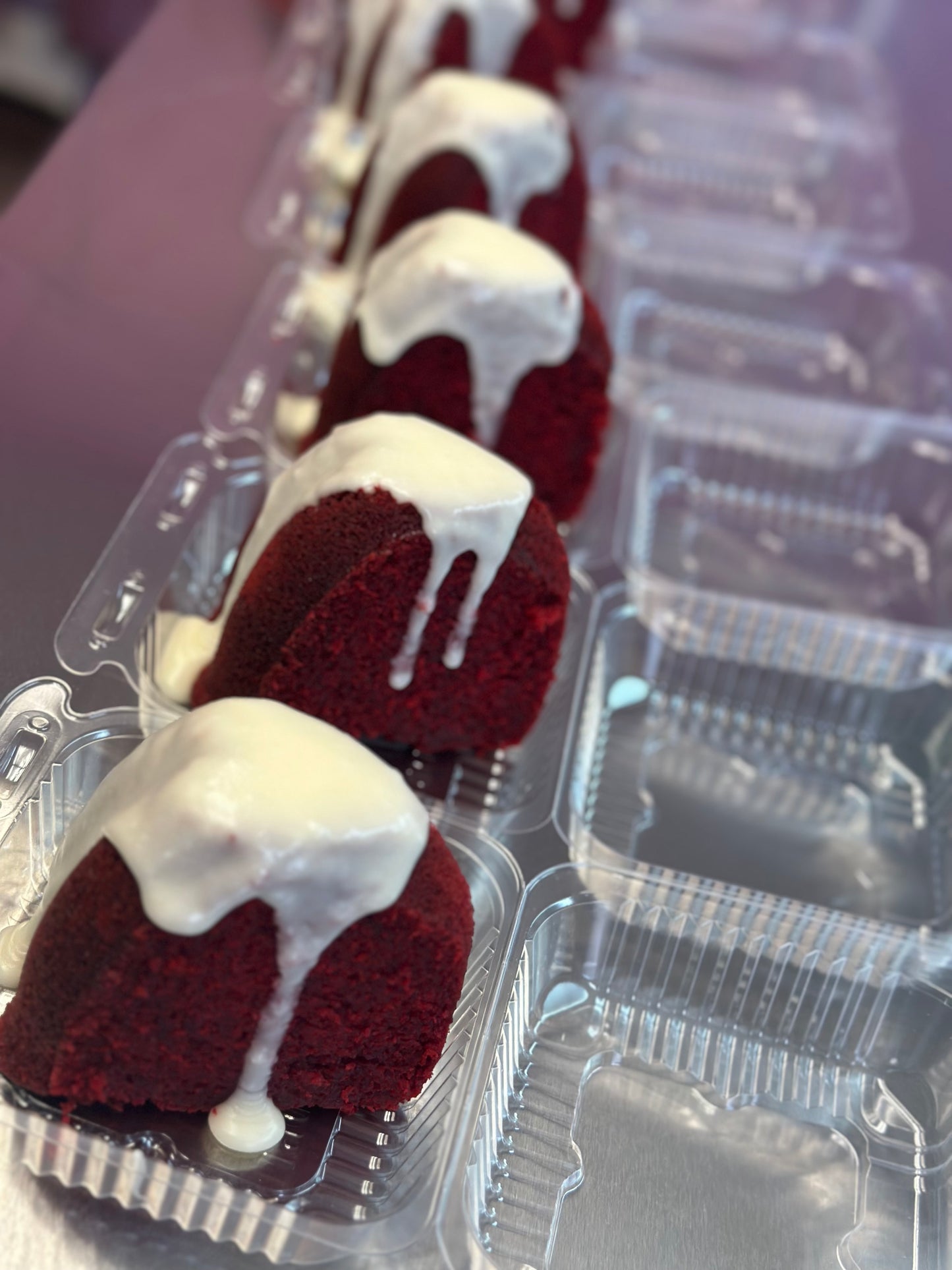 Red Velvet Poundcake Slice