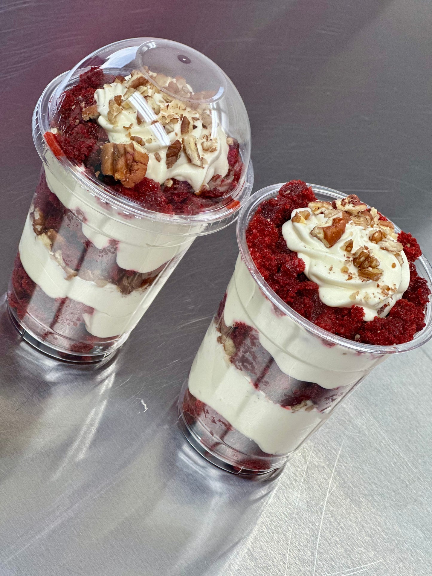 Red Velvet Cake Cheesecake Cup