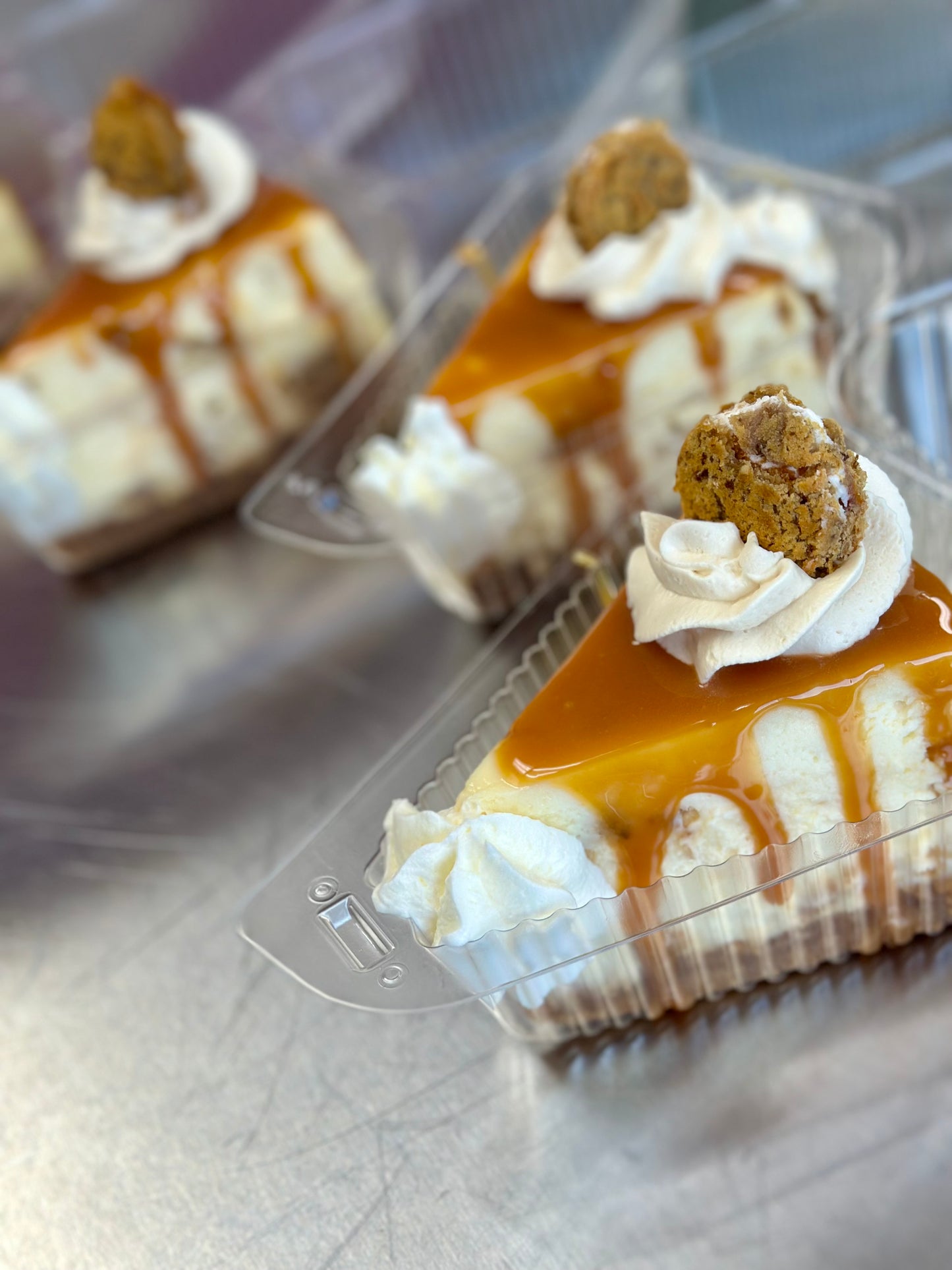 Salted Caramel Oatmeal Cream Pie Cheesecake