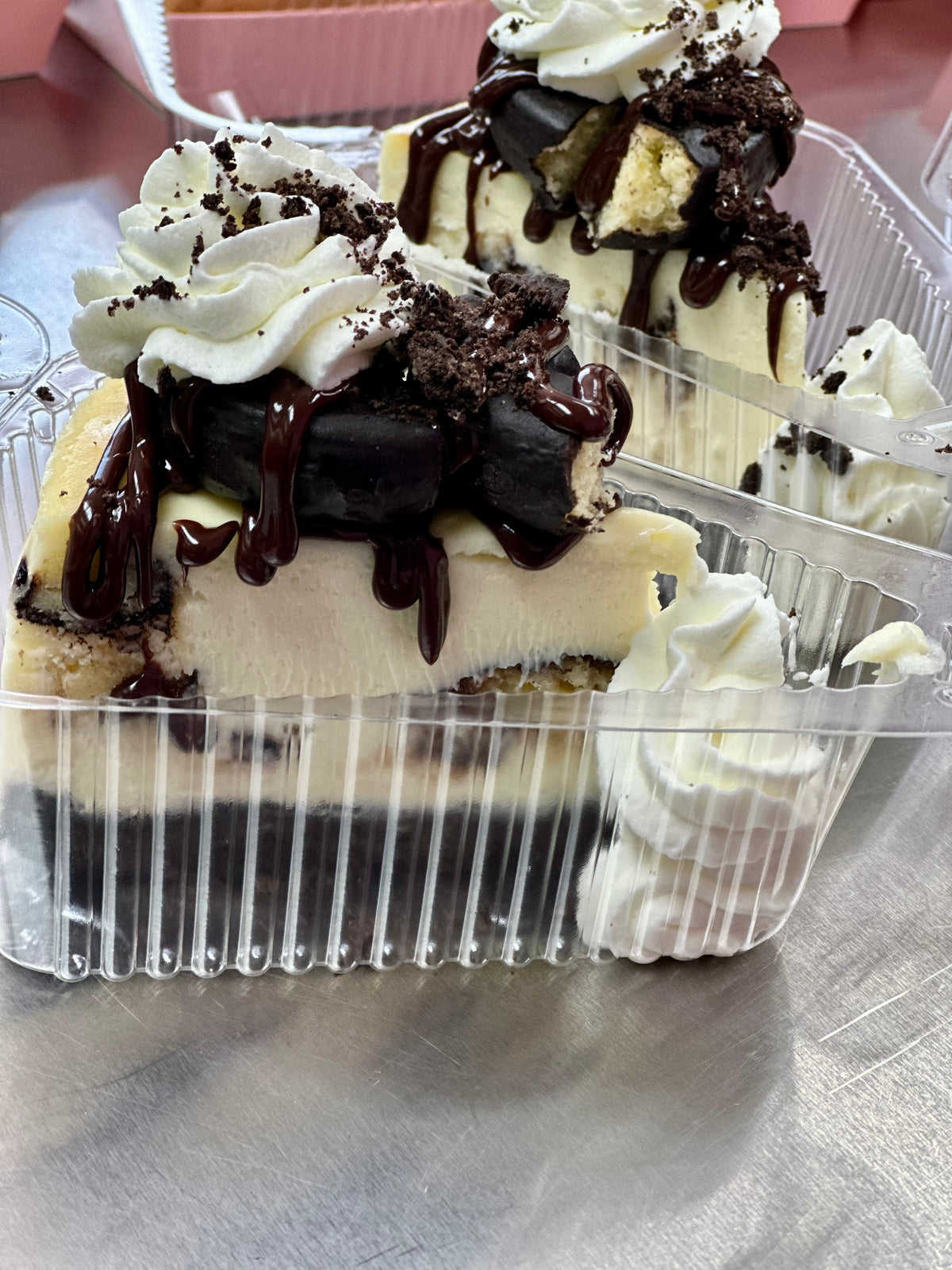 Chocolate Glazed Donut Cheesecake