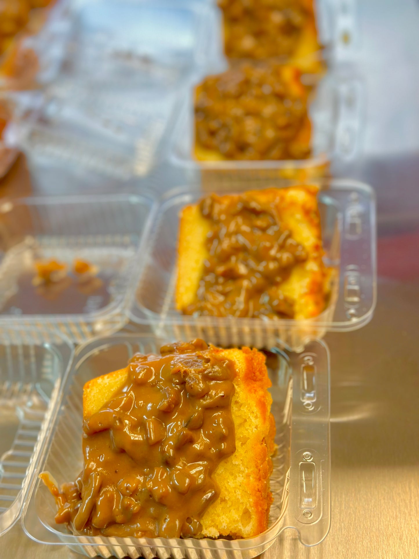 Classic Pound Cake W/ Praline Topping