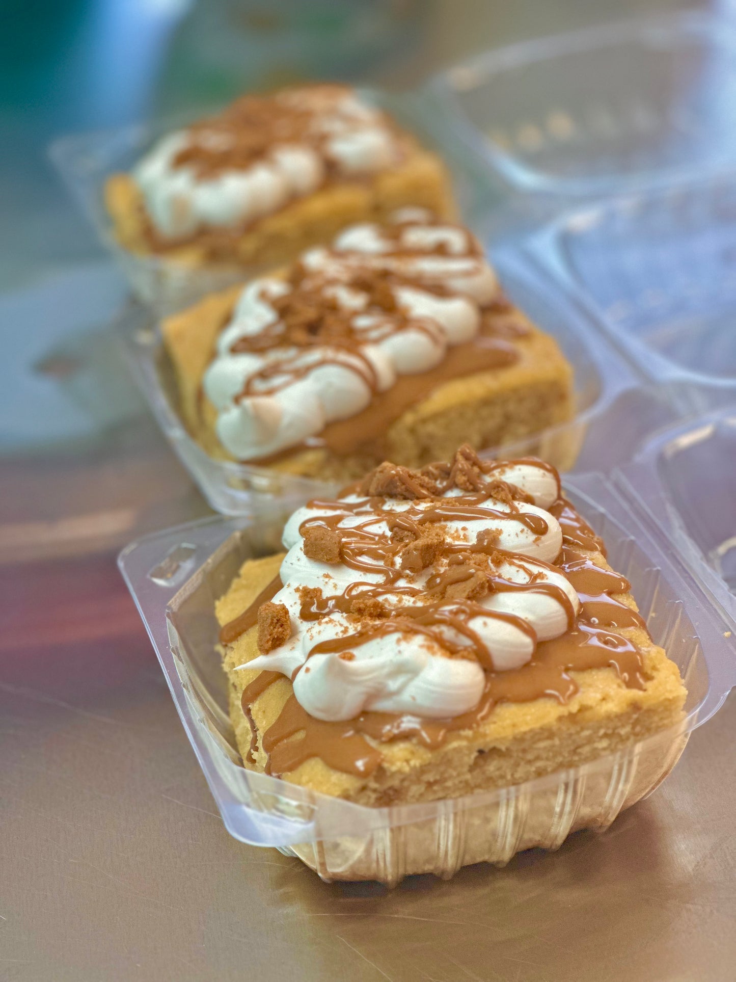 Biscoff Cookie Butter Cake Square