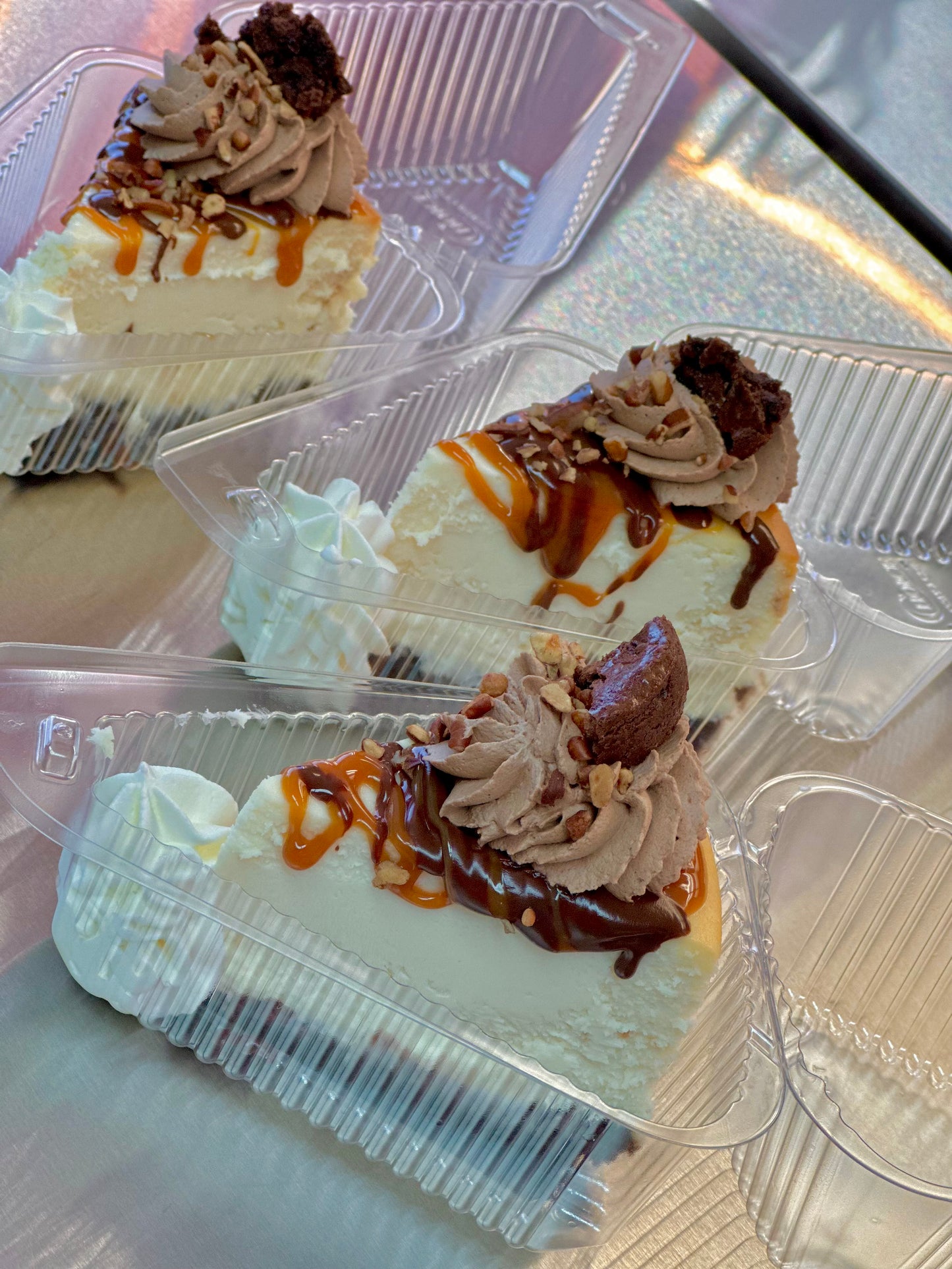 Caramel Pecan Turtle Brownie Cheesecake