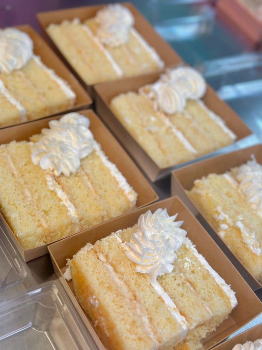 Coconut Cake slice