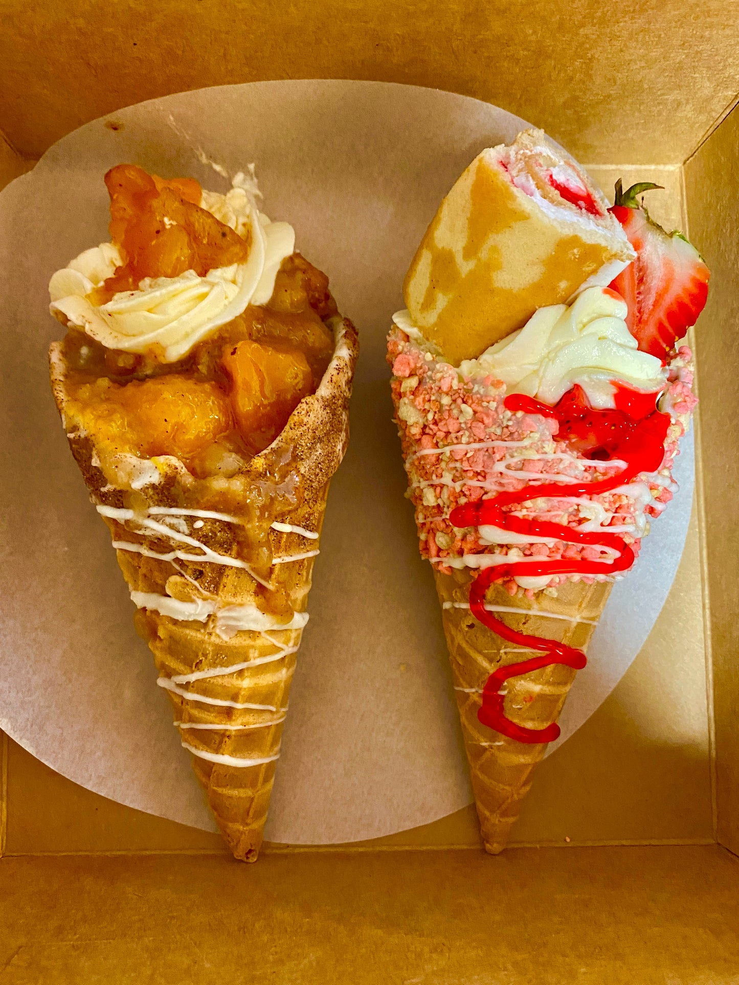 Signature Strawberry Shortcake Cheesecake Cone