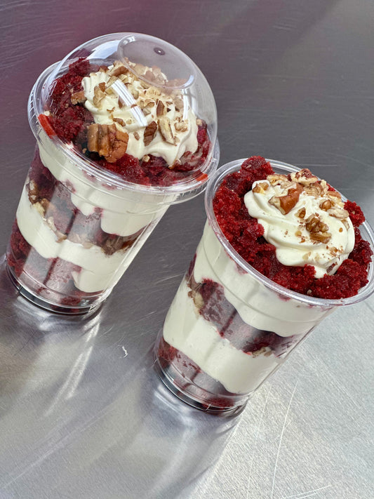 Red Velvet Cake Cheesecake Cup