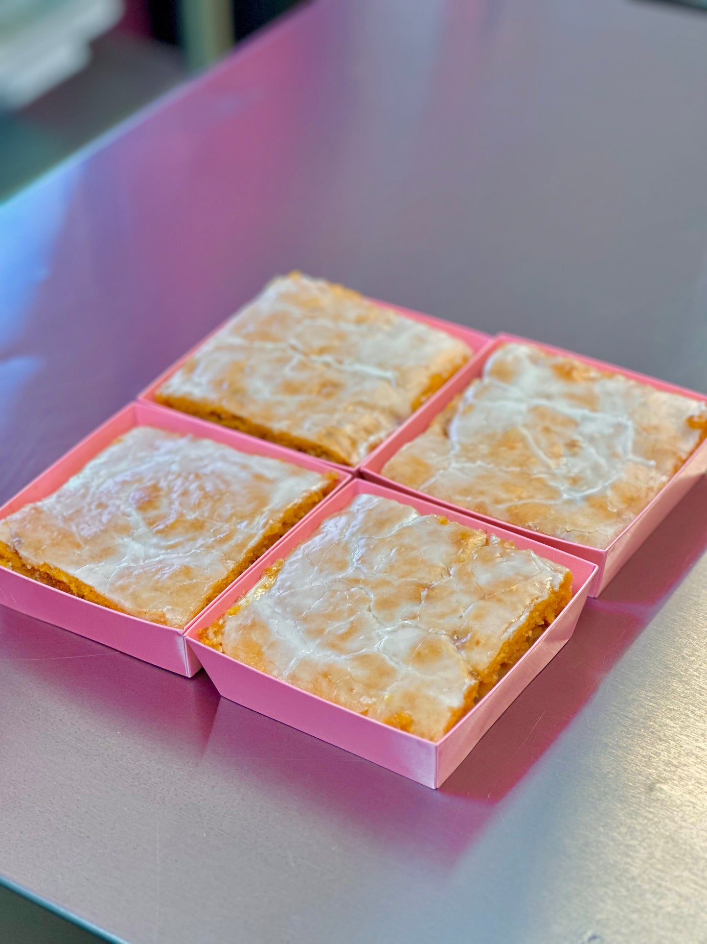 Sweet Potato Honeybun Cake Square