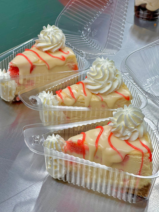 Big Deb Strawberry Heart Cheesecake
