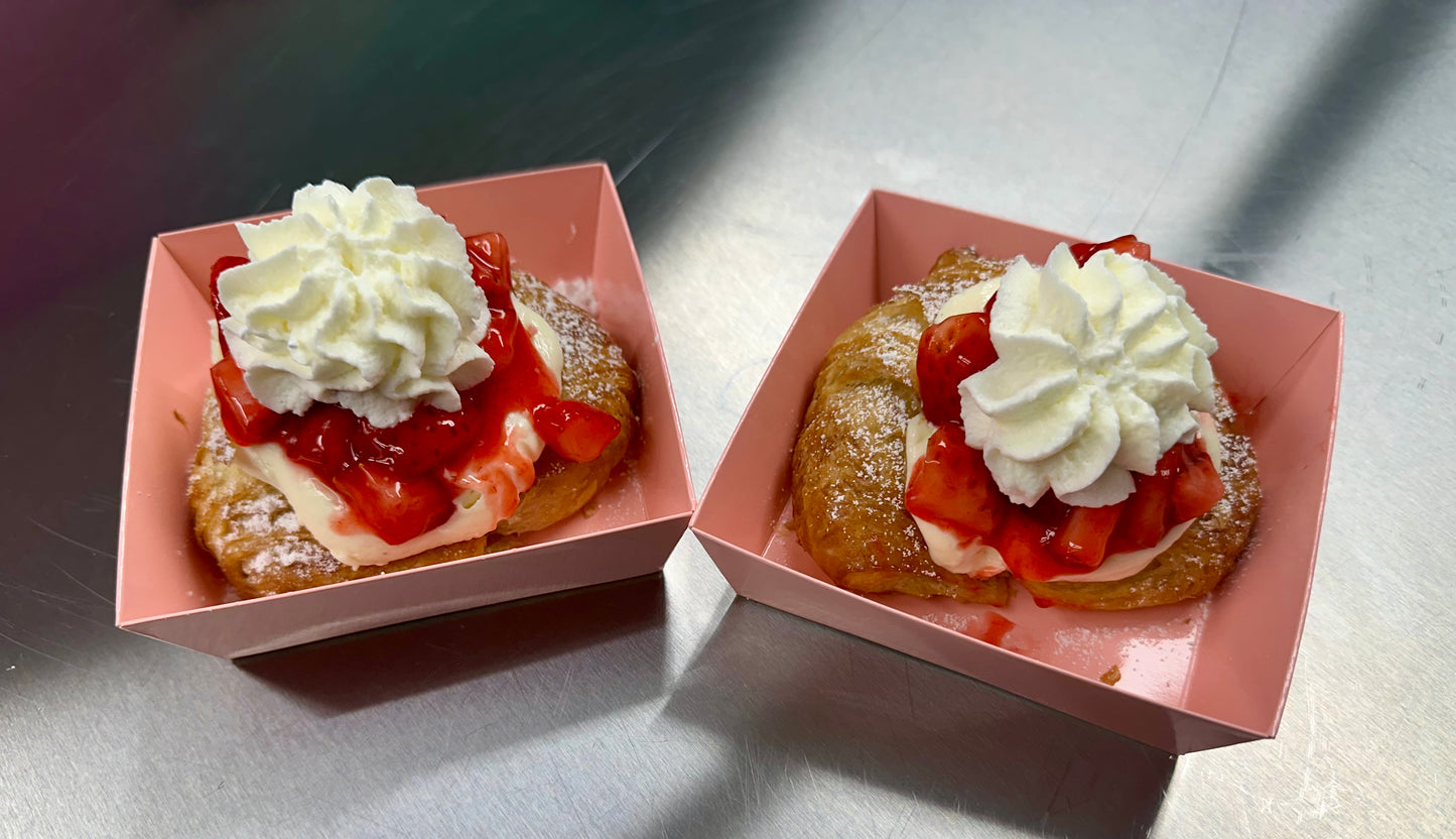 Strawberry Cheesecake Stuffed Croissant