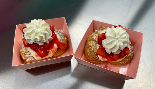 Strawberry Cheesecake Stuffed Croissant