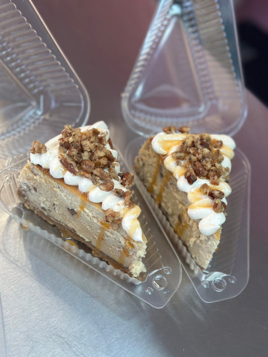 Butter Pecan Cheesecake Slice