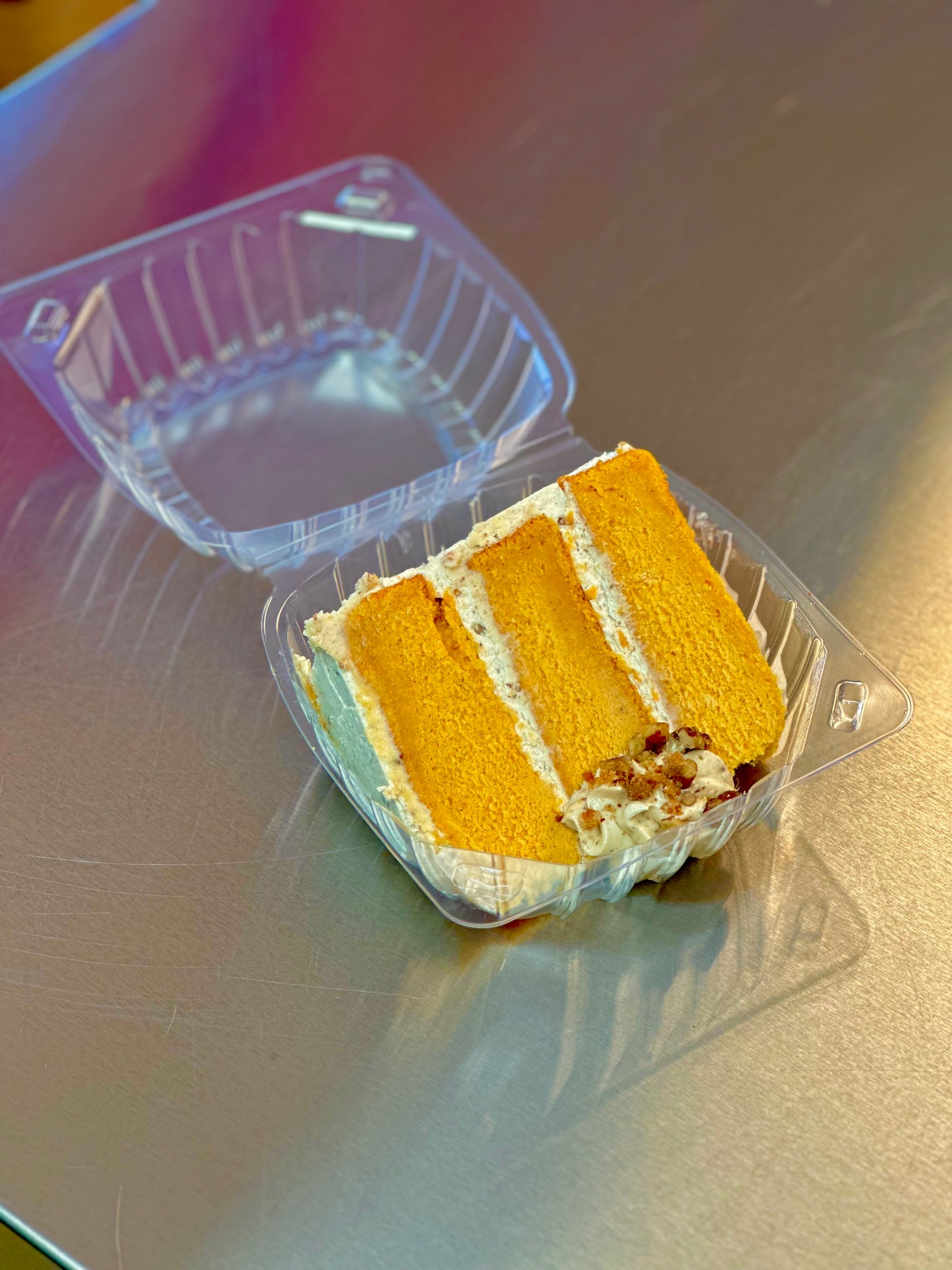 Pumpkin Spice Cake Slice