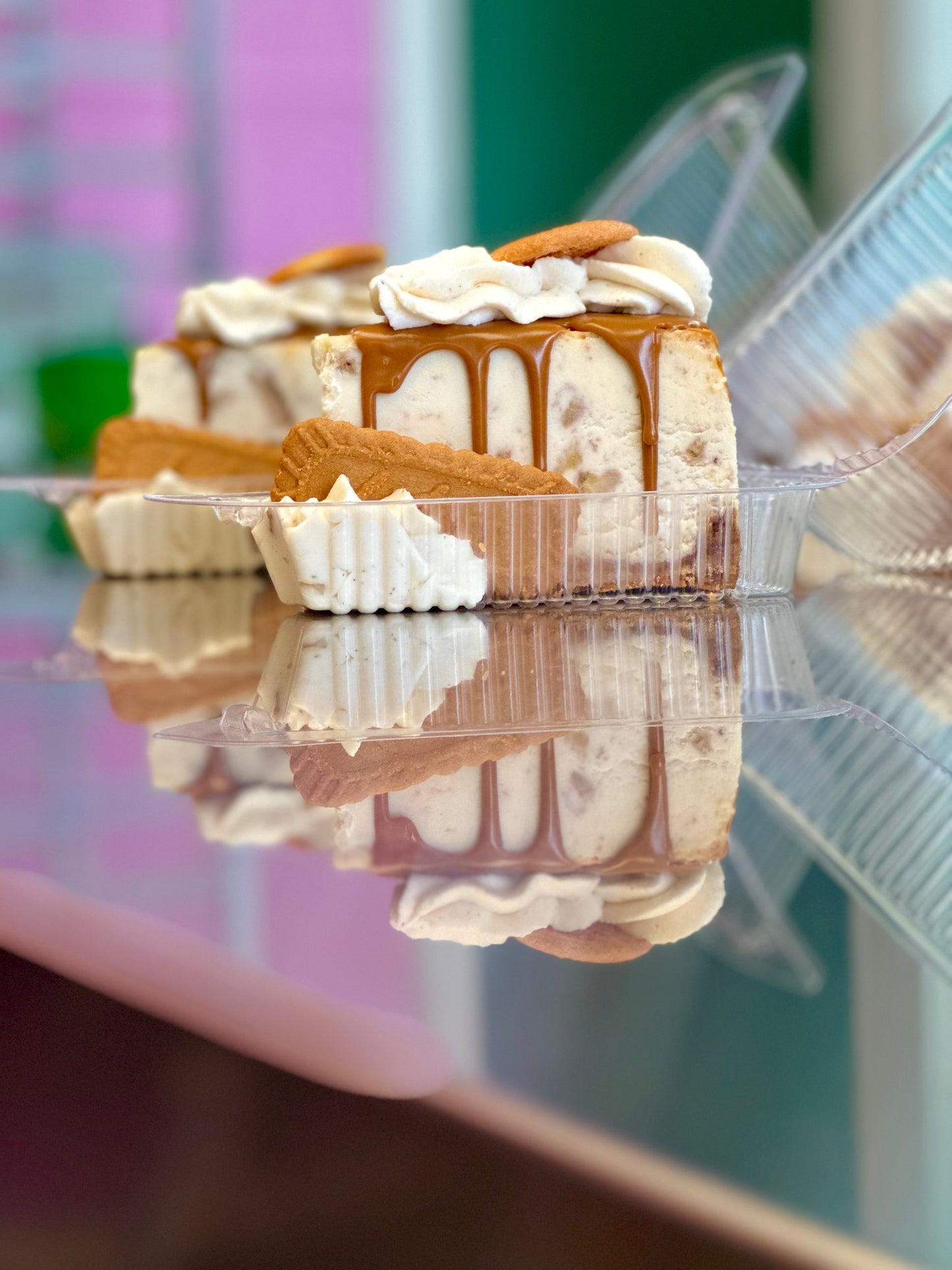 Biscoff Banana Pudding Cheesecake Slice