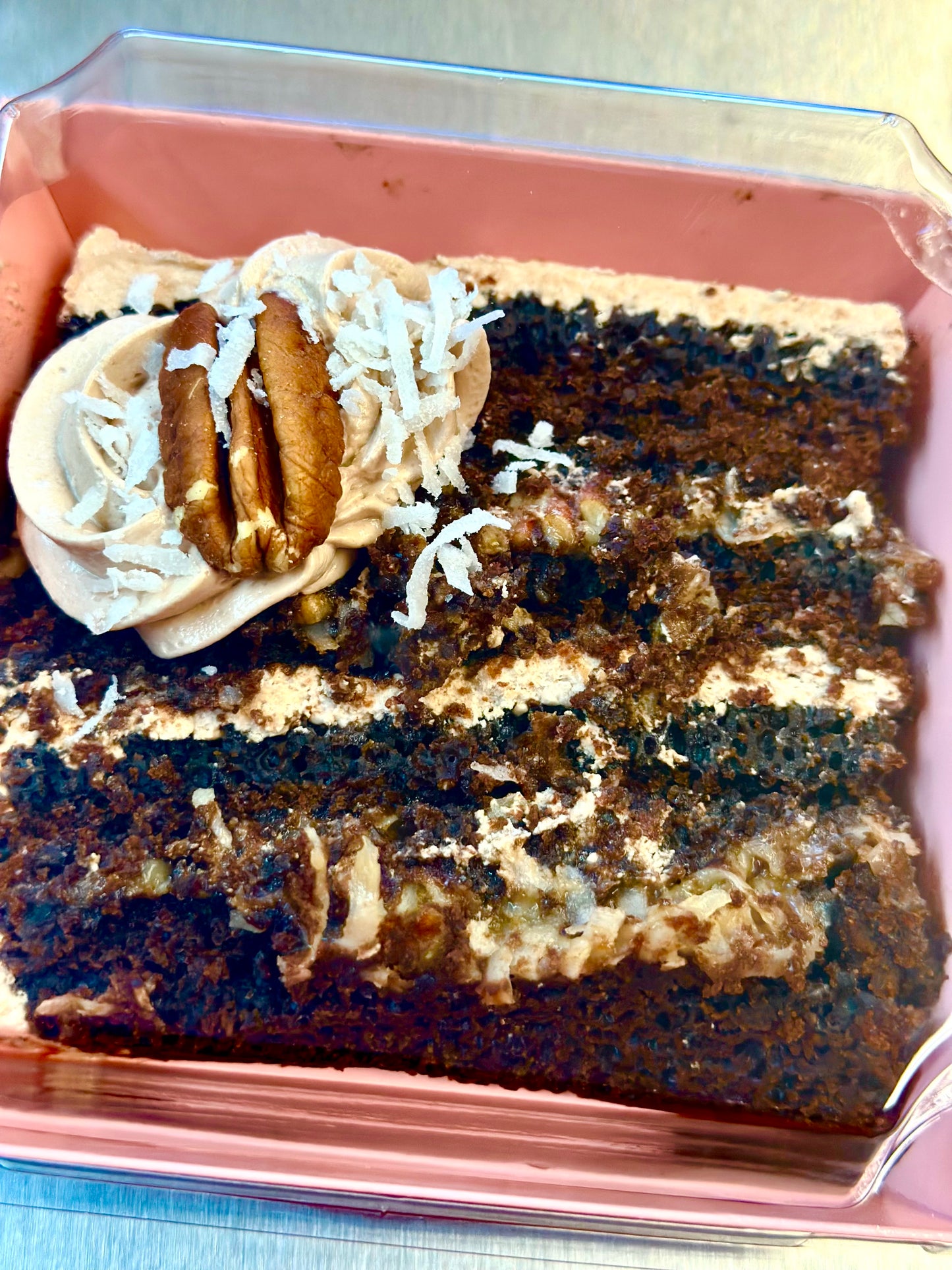 German chocolate cake Slice