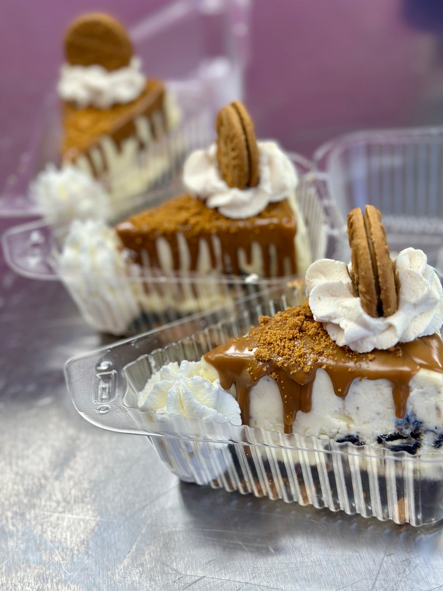 Oreo Cookie Butter Cheesecake slice