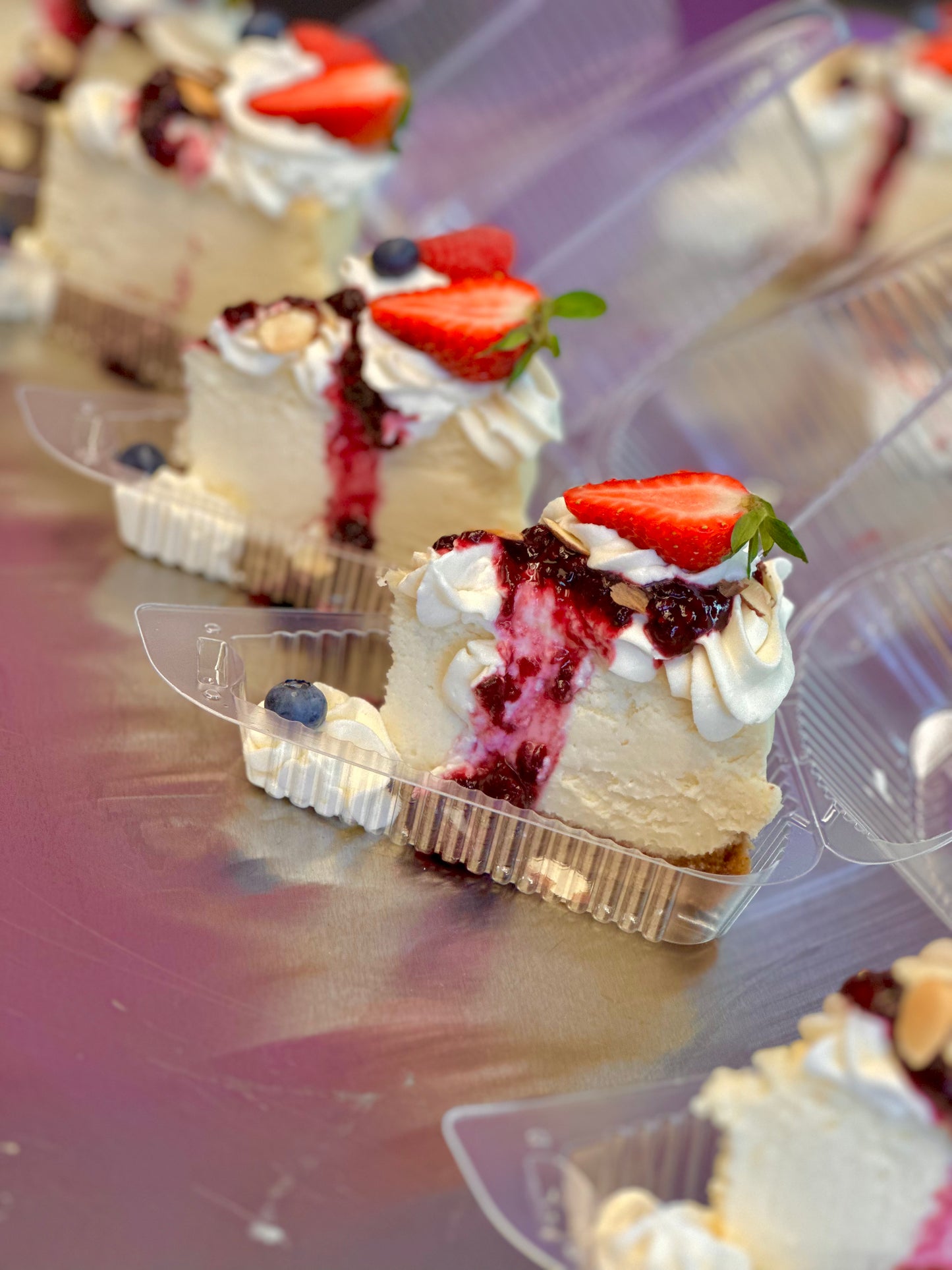Berry Chantilly Cheesecake Slice