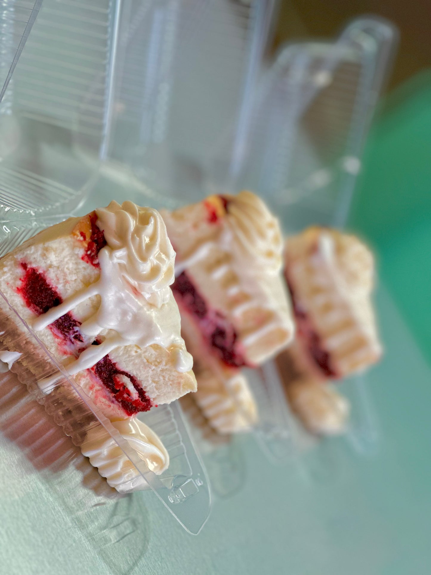 Red Velvet Cheesecake Slice